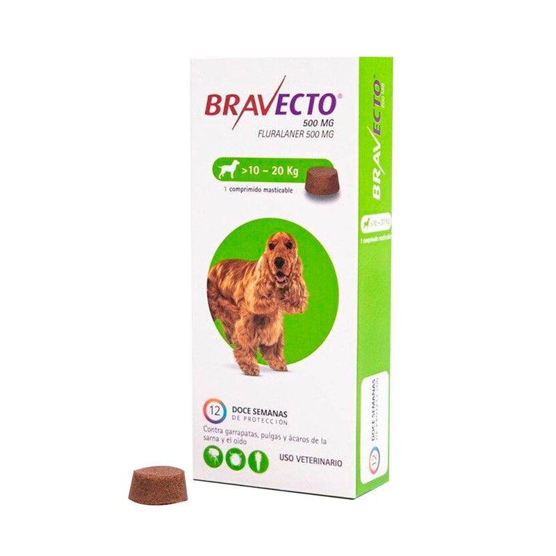 Bravecto Perro 10 a 20 kilos
