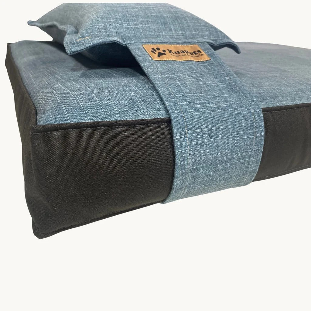 Cama Ortopédica , Azul jeans-negro