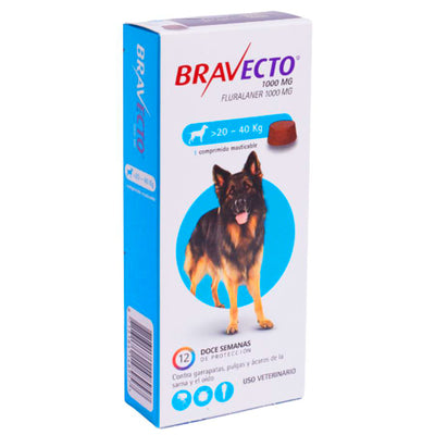 Bravecto Perro 20 a 40 kilos