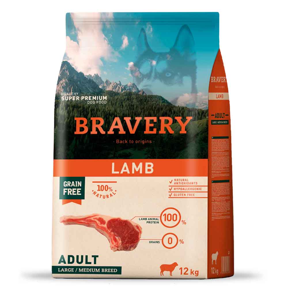 Bravery LAMB 12 KG Adulto Razas Grandes/Medianas