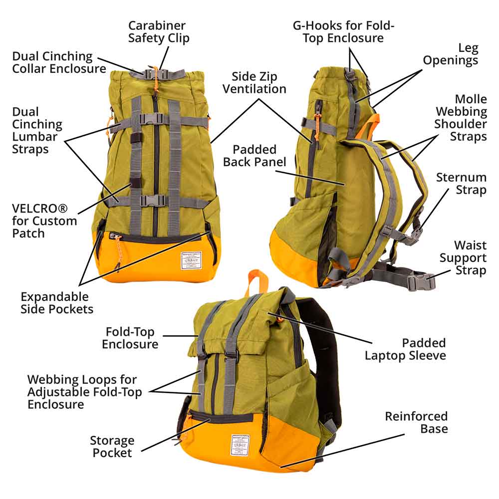 Urban 3/ Mochila Transportadora y tradicional