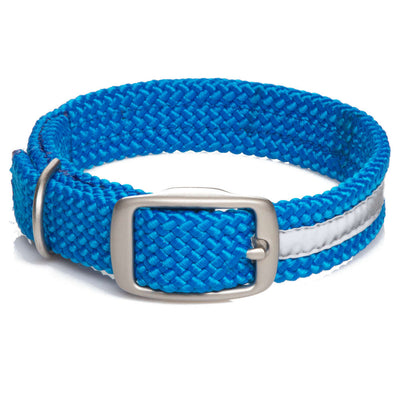 Collar Trenzado Reflectante Azul - Pet Vibes