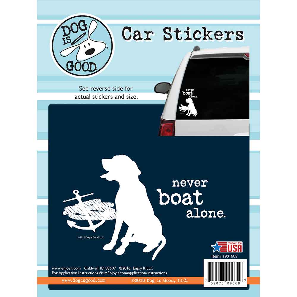 Never boat alone - Sticker Auto